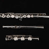 Kaizer Flute 4000 Series Silver Plated Open Hole C Key 2019 Model Student Flute FLT-4000SV