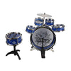 12 Piece Drum Kit for Kids, 6 Drums, Cymbal, Chair, Kick Pedal, 2 Drumsticks, Stool, Musical Instrument Includes Set Drums, Toy for Your Kids