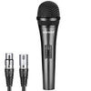 Neewer Cardioid Dynamic Microphone with XLR Male to XLR Female Cable, Rigid Metal Construction for Professional Musical Instrument Pickup, Vocals, Broadcasting, Speech, Black (NW-040)