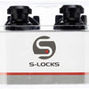 Schaller 14010401 Security Straplocks, Black Chrome