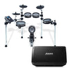 Alesis Command Mesh Kit + Strike Amp 12 | 8-Piece All-Mesh Electronic Drum Kit with Mesh Heads Bundled with 2000-Watt Ultra-Portable Powered Drum Speaker/Amplifier