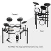 Donner DED-200 Electric Drum Set Electronic Kit with Mesh Head 8 Piece, Drum Throne, Sticks Headphone and Audio Cable Included, More Stable Iron Metal Support Set