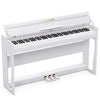 LAGRIMA LG-802 88-Key Weighted Heavy Hammer Action Digital Piano with Full-Size Weighted Keys | Muti-functional Piano with 3 Pedals and Bluetooth | Multi-tone Selection - White