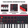 Akai Professional MPK Mini MKII – 25 Key USB MIDI Keyboard Controller With 8 Drum Pads, 8 Assignable Q-Link Knobs and Pro Software Suite Included