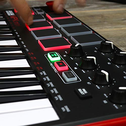 Keyboard Piano MIDI Keyboard Controller Mini 25-Key USB Keyboard and Drum  Pad MIDI Controller Professional Musical Instruments