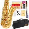 Glory Professional Alto Eb SAX Saxophone Gold Laquer Finish, Alto Saxophone with 11reeds,8 Pads Cushions,case,carekit,Gold Color, NO NEED TUNING, PLAY DIRECTLY