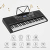 LAGRIMA 61 Key Electric Keyboard Piano w/Light Up Keys for Beginner, Lighted Portable Keyboard w/Music Player Function, Micphone, Power Supply, Music Stand, Black