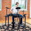 Alesis Drums Nitro Mesh Kit | Eight Piece All Mesh Electronic Drum Kit With Super Solid Aluminum Rack, 385 Sounds, 60 Play Along Tracks, Connection Cables, Drum Sticks & Drum Key included